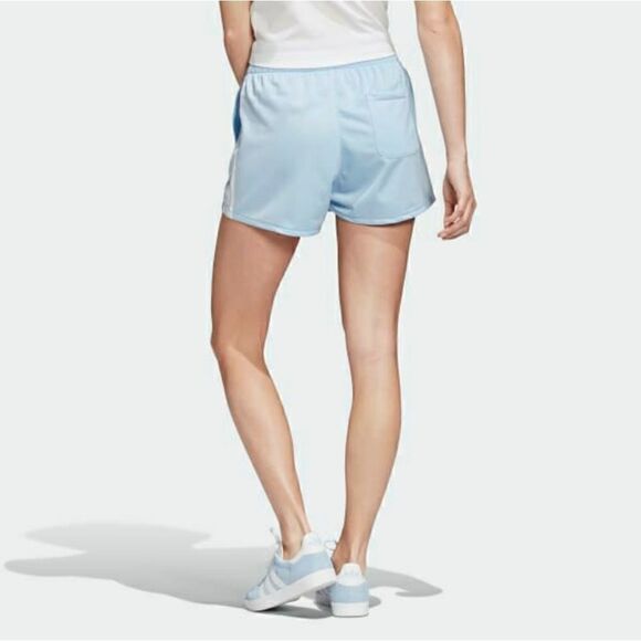Adidas Originals Three Stripes Shorts Blue White - Picture 2 of 9